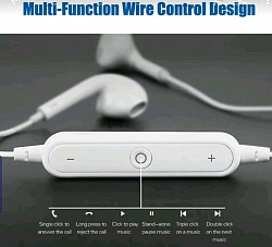 (Out of Stock) Original Universal S6 Sports Wireless Bluetooth Earphones. White. Price= #1500